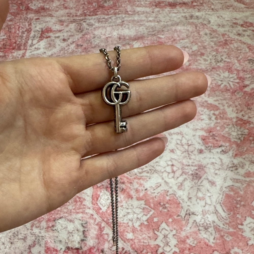 Gucci Silver Key Necklace